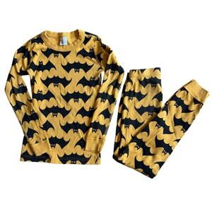 Hanna Andersson Bat Pajamas 130cm (US 8) Cotton Long Johns Halloween Unisex
